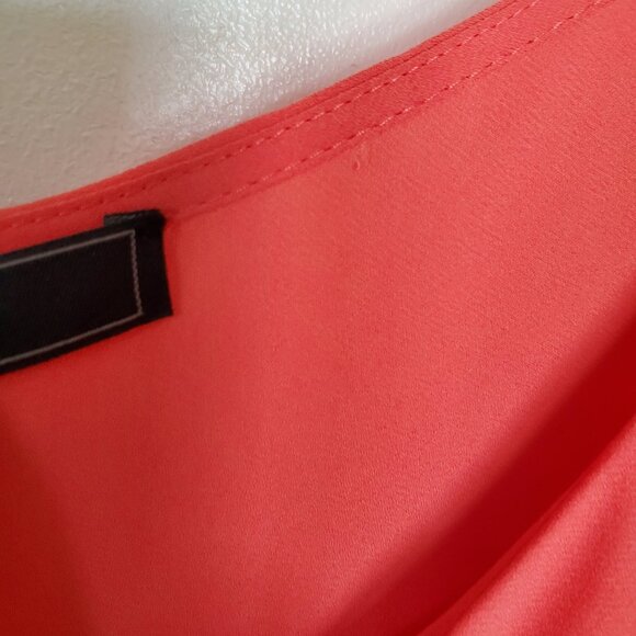 BCBGMaxAzria-Women's 'Lana' One Shoulder Draped Chiffon Blouse-Size XXS Ambrosia - Picture 6 of 14